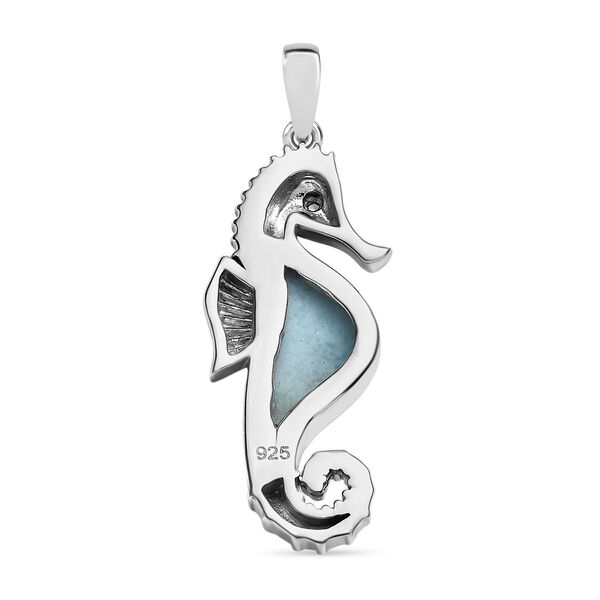 Larimar und Zirkon Anh&auml;nger - 2,24 ct. image number 5