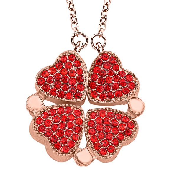 Rotes Achat und rotes Kristall 2-Wege-Schmuckset image number 6