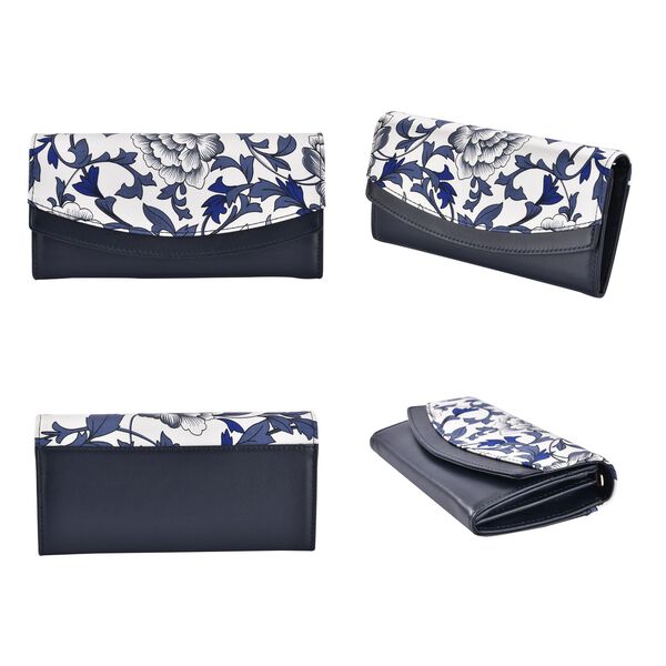 Seidenbrokat Clutch-Tasche mit RFID Schutz image number 3