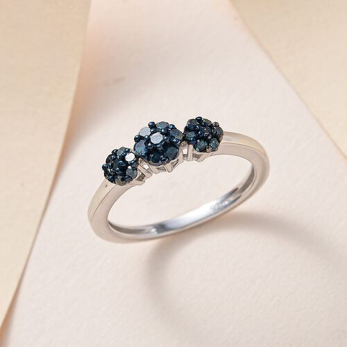 Blauer Diamant-Ring - 0,25 ct. image number 1