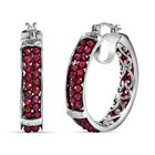 Mosambik Granat Ohrringe Reines Messing ca. 21,00 ct.