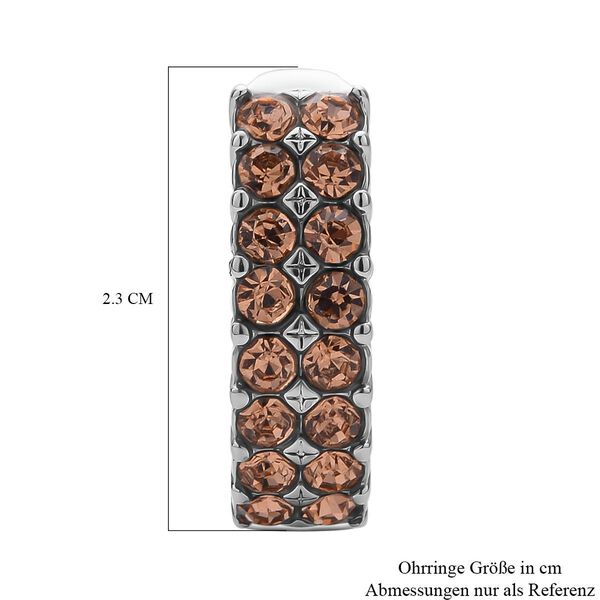 Champagner Kristall-Ohrringe - 10 ct. image number 5