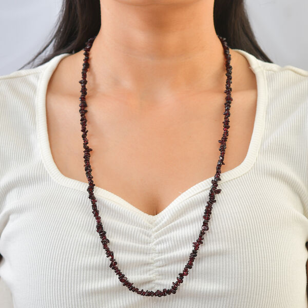 Roter Granat Halskette 70 cm ca. 180.00 ct image number 2