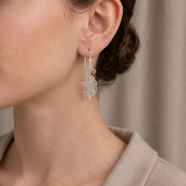 Royal Bali 925 Silber Ohrringe 3,02g image number 2