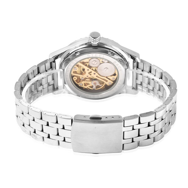 GENOA - Uhr mit echtem Edelsteinzifferblatt, Lapislazuli image number 4