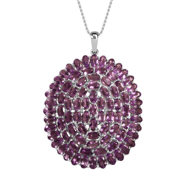 Afrikanischer Amethyst Schmuckset 925 Silber rhodiniert ca. 16,34 ct.