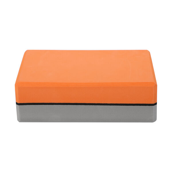 Yoga Block aus Eva-Schaum, Orange-Grau image number 7