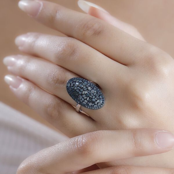 Blauer Diamant Ring - 1 ct. image number 2