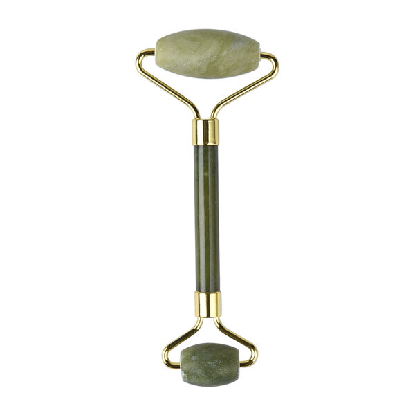 Grüner Jade Roller, Gesichts Massagegerät, Größe 14,5x5,5 cm image number 4
