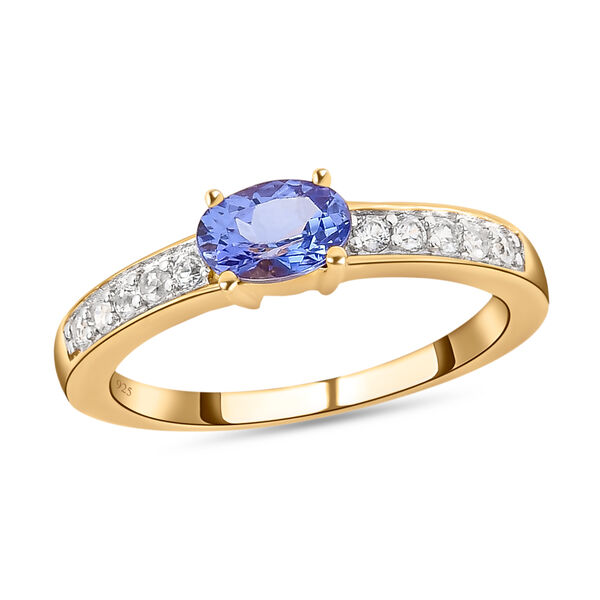 Tansanit und Zirkon Ring - 0,49 ct. image number 4