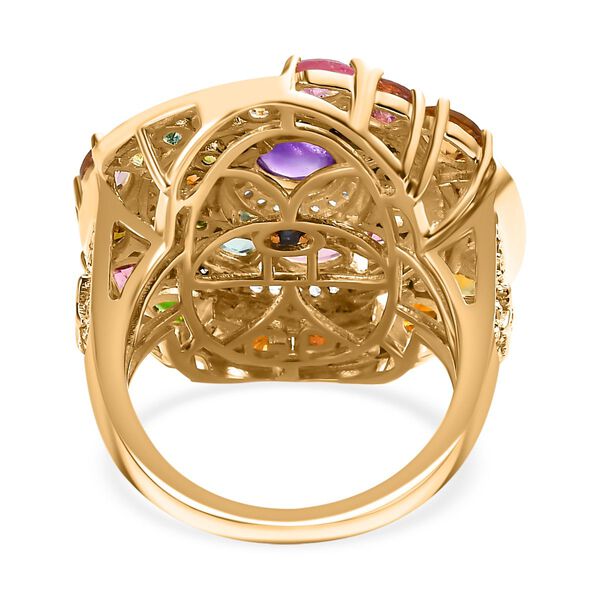 GP Celestial Dream Kollektion- Multi-Turmaline, afrikanischer Amethyst, Zirkon und blauer Saphir-Ring - 6,03 ct. image number 6