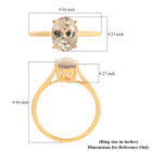 AAA Turkizit-Ring, zertifiziert und geprüft, 585 Gelbgold (Größe 17.00) ca. 2,05 ct image number 5