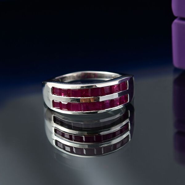 D'Joy AA Rubin Ring, 925 Silber rhodiniert - 2 ct. image number 2