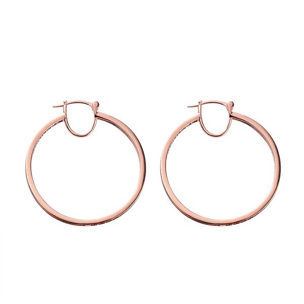 Natürliche Champagner Diamant-Creolen - 1 ct. image number 4