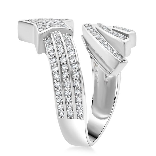 LUSTRO STELLA - Wei&szlig;er Zirkonia Ring 925 Silber rhodiniert (Gr&ouml;&szlig;e 18.00) image number 4