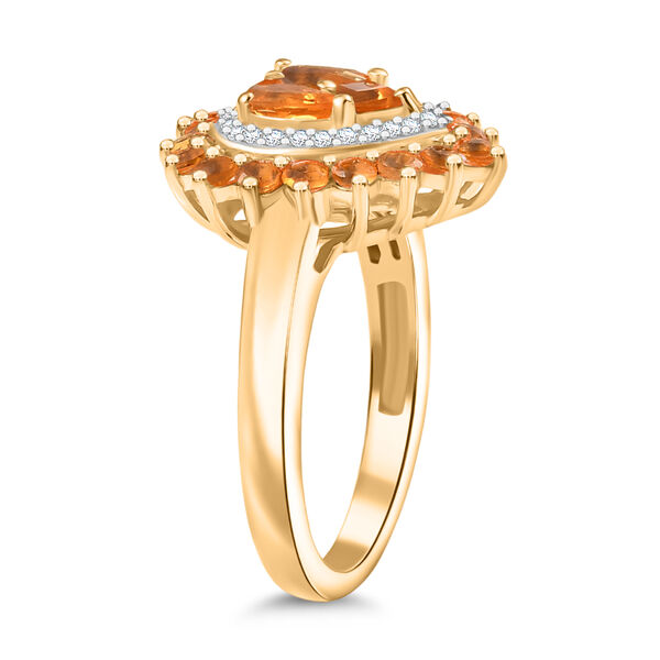 D'Joy Blaze Feueropal Ring und Anhänger mit 50cm Kette image number 12