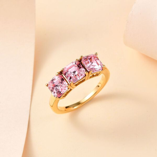 J Francis gefertigt mit SWAROVSKI- Rosa Swarovski Kristall Ring image number 2