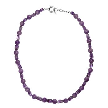 AA Rosa Amethyst 50cm Halskette - 300 ct.