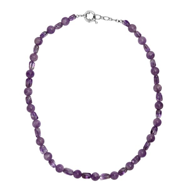 AA Rosa Amethyst 50cm Halskette - 300 ct. image number 4