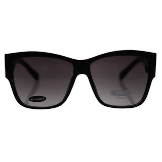 BLNQ Moderne Sonnenbrille mit UV400 Schutz, Schwarz