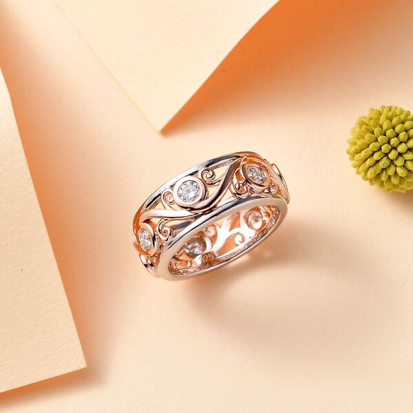 Moissanit Ring 925 Silber (Größe 20.00) ca. 0,85 ct image number 2