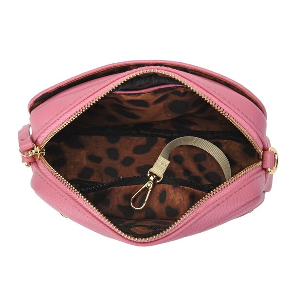 Sencillez Crossbody Tasche mit Schlangenhaut-Druck, Rosa image number 5