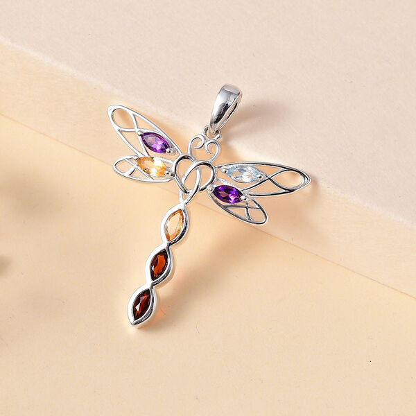 Multi-Edelstein Anhänger - 1,16 ct. image number 2