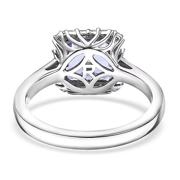 Rhapsody AAAA Tansanit, Wei&szlig;er Diamant Ring 950 Platin (Gr&ouml;&szlig;e 16.50) ca. 2,56 ct image number 5