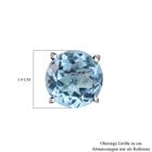 Himmelblaue Topas-Ohrringe, 925 Silber ca. 6,50 ct image number 3
