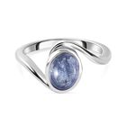 AA Tansanit Ring, 925 Silber platiniert (Größe 16.00) ca. 1.47 ct
