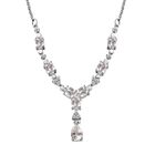 Wei&szlig;er Topas Halskette ca. 45 cm Edelstahl ca. 5.01 ct