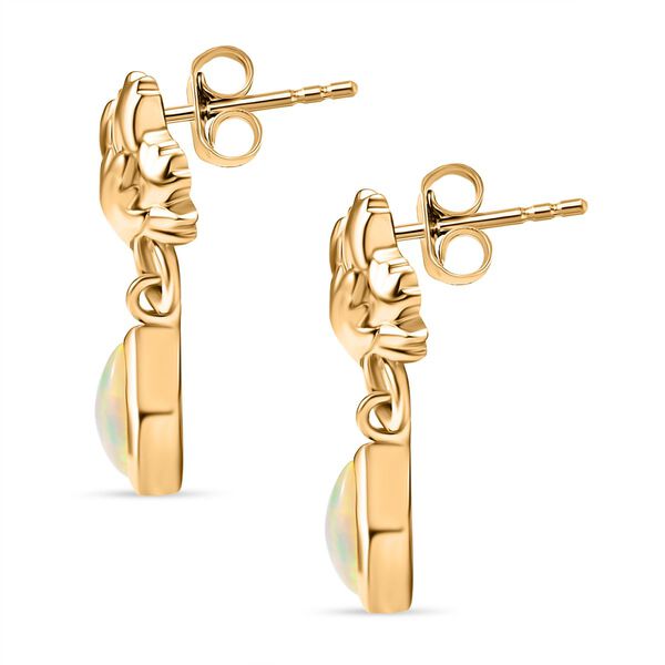 AA Natürliche, äthiopische Welo Opal Ohrringe - 0,80 ct. image number 3