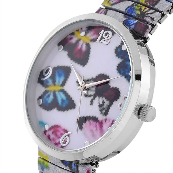 STRADA - Japanisches Uhrwerk, Flexible Uhr, Schmetterling image number 3