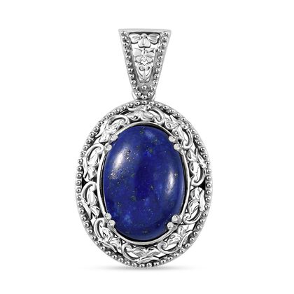 Lapislazuli Anh&auml;nger 925 Silber rhodiniert ca. 14.76 ct