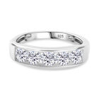 Moissanit Ring 925 Silber (Größe 20.00) ca. 1,02 ct