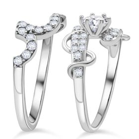 Lustro Stella 2er-Set Zirkonia Ringe