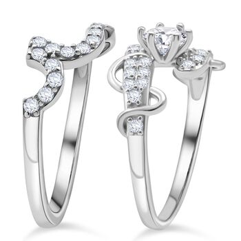 Lustro Stella 2er-Set Zirkonia Ringe