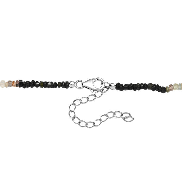 D'Joy Mehrfarbig-Turmalin Halskette ca. 45 cm + 5 cm Extender, 925 Silber rhodiniert ca. 40,00 ct. image number 5