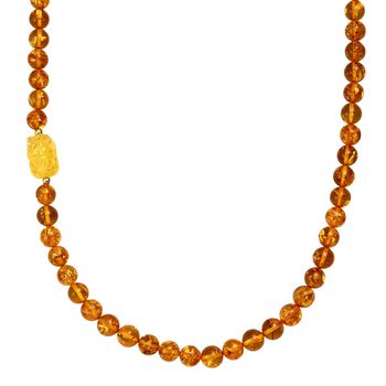 D'Joy Bernstein Halskette ca. 50 cm 925 Silber vergoldet