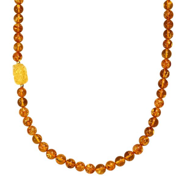 D'Joy Bernstein Halskette ca. 50 cm 925 Silber vergoldet image number 0