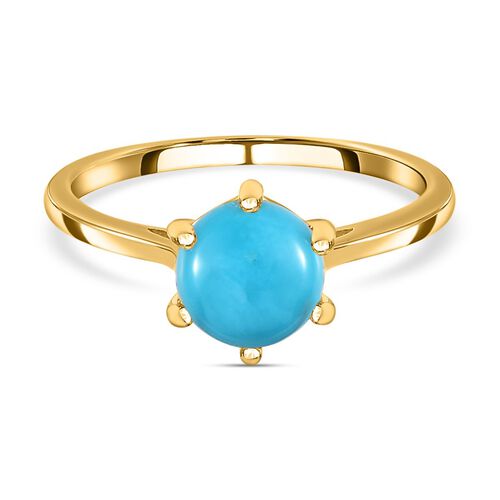Amerikanischer, natürlicher Sleeping Beauty Türkis-Ring - 1,15 ct. image number 0