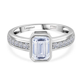 LUXURIANT DIAMOND - Lab Grown Diamant VS-EF IGI zertifiziert Ring 950 Platin (Größe 18.00) ca. 2.01 ct