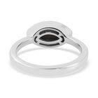 Boulder Opal Triplett Solitär Ring 925 Silber Platin-Überzug image number 5
