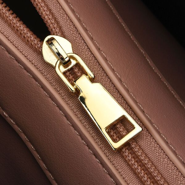 Crossbody Taschen Set 2 teilig mit Rei&szlig;verschlussfach und Innenfach 30 x 12 x 20 cm, Rosa image number 7