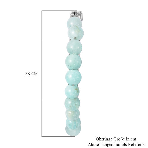 Amazonit-Creolen, Edelstahl ca. 2,60 ct image number 5