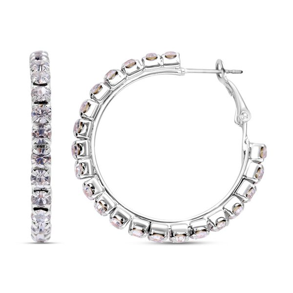 Wei&szlig;e Kristall-Ohrringe mit Armband - 7,90 ct. image number 7