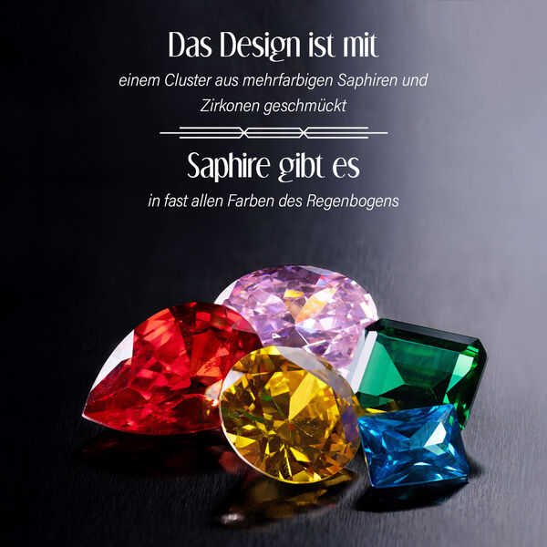 GP Trionfo Collection - Multi-Saphir und Zirkon-Ring - 5,76 ct. image number 4