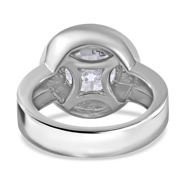 EF Moissanit Ring in rhodiniertem Silber - 3,47 ct. image number 5