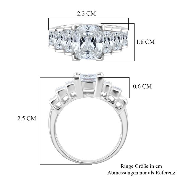 LUSTRO STELLA wei&szlig;er Zirkonia Half-Eternity-Ring image number 6