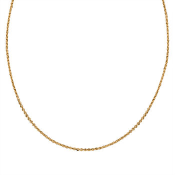Kabelkette 60 cm in 925 Silber vergoldet